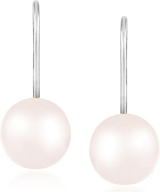 Ross-Simons 7-8mm Cultured Akoya Pearl Earrings in 14kt White Gold