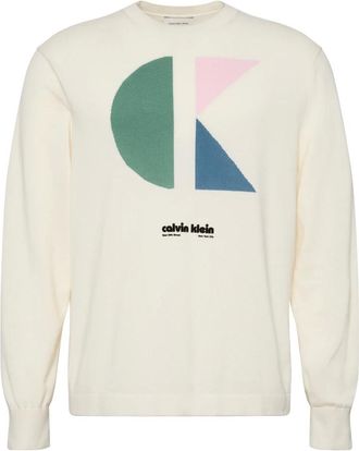 Calvin Klein Heren, Sweatshirts & Hoodies, Wit, Maat: XS Katoen