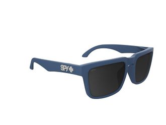 Spy Helm Plastic Frame Fashion Sunglasses Matte Deep Sea Blue Happy Gray, Grilamid Frames/Polycarbonate