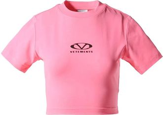 VETEMENTS T-shirt in cotone - Rosa