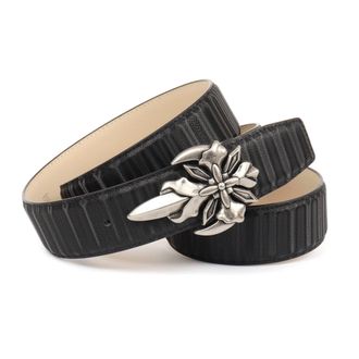 Anthoni Crown Lederg&uuml;rtel ANTHONI CROWN, Damen, Gr. 80, schwarz, Rindsleder, G&uuml;rtel Lederg&uuml;rtel