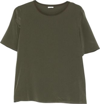 Joseph Nieuwe Rubin Crewneck Blouse - Dames - T-shirts - Groen - XL - Tops