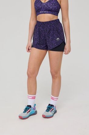 OOSC Elite 2 in 1 Running Shorts - Purple Leopard at Nordstrom, Size Large Tall Uk