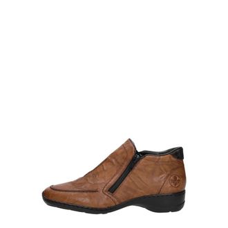 Rieker Schoenen, Dames, Bruin, 42 EU, Leer, Enkellaarsjes Plat