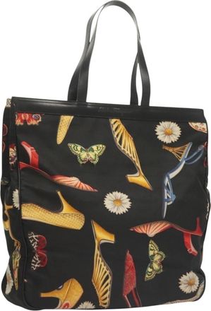 Ferragamo Vintage Tote Bag Canvas Canvas Tote Bag Bag (Pre-Owned)