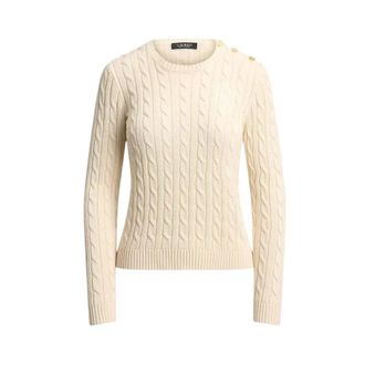 Ralph Lauren Truien & Vesten, Dames, Beige, M, Katoen, Pullover