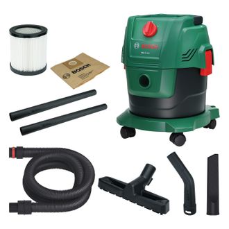 Bosch Aspirador En Seco Y H&uacute;medo Pas15-200 (tubos De Extensi&oacute;n, Manguera De Aspiraci&oacute;n De 2,2 M, Tubo Flexible/acodado, Boquillas Para Suelos Y Ranuras, Bol