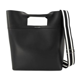 Alexander McQueen El bolso cuadrado del arco ns Alexander McQueen Leather Black