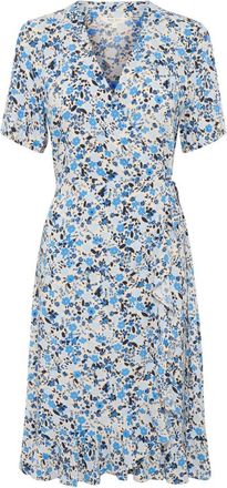 Part Two Bloemen Windsurfer Jurk met Ruches - Dames - Casual kleedjes - Veelkleurig - 2XS - Kleedjes
