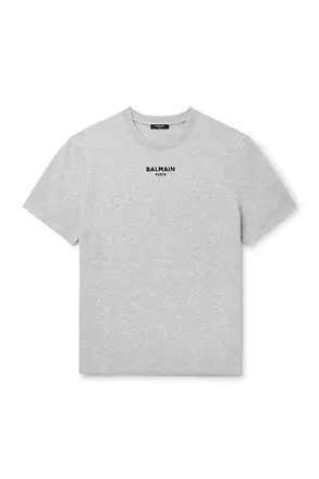 Balmain Logo-Embroidered Cotton-Blend Jersey T-Shirt