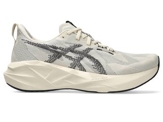 Asics Mens Novablast 5 Running Shoes In Oatmeal/black