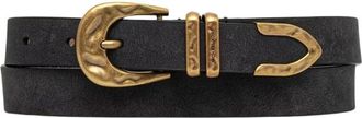 Michael Kors Leren riem - Dames - Accessoires - Zwart - Maat: S Leer