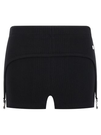 Jean Paul Gaultier Womens The Black Garter Shorts