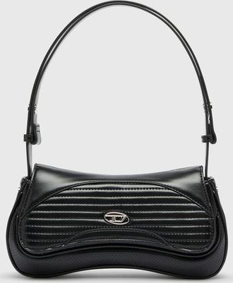 Diesel Play - Clutch in perforated and quilted PU - Clutches - Woman - Black