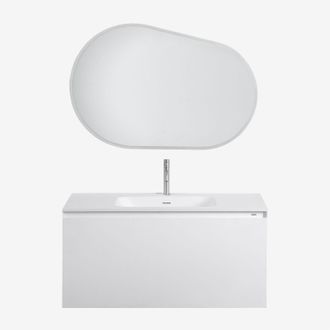Sklum Conjunto De Mueble De Ba&ntilde;o En Madera Con Lavabo Integrado Macrae Sklum