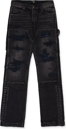 Amiri Aged Black Denim Carpenter Jeans