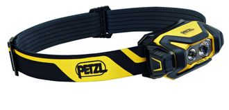 Petzl Pixa R - Linterna Frontal Led (600 L&uacute;menes, Ip68, Impermeable, Recargable), Color Negro Y Amarillo