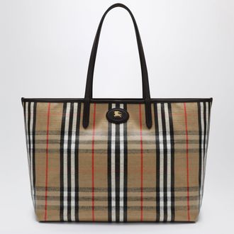 Burberry Medium Highlands Tote bag in Check pattern