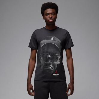 Nike Jordan Mens Jordan Crew-Neck T-Shirt in Black | IF2950-045