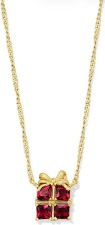 Kendra Scott Womens Present Short Pendant Necklace In Red