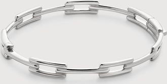 Monica Vinader Sterling Silver Signature Link Slim Bangle