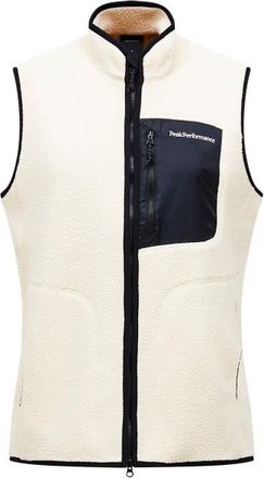 Peak Performance Naturerush Pile Vest Fleecegilet f&uuml;r Herren | wei&szlig;