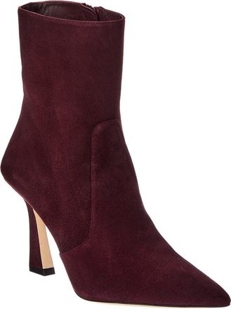 Stuart Weitzman Vinnie Zip Suede Bootie 85