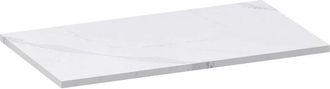Marcel Breuer Mirage topblad 80x46x2cm - marmerlook - composiet - Calacatta Gold