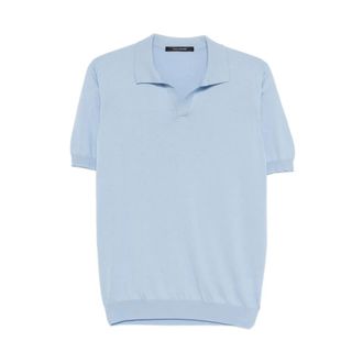 Tagliatore Polo Shirts, male, Blue, Size: 2XL 0205 Polo Shirt