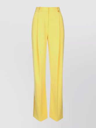 Elisabetta Franchi pleated trousers belt loops side slits