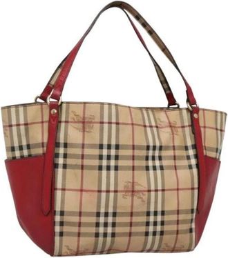 Burberry Tweedehands leren handtassen - Dames - Vintage Handtas - Beige - ONE Size - Leer - Vintage