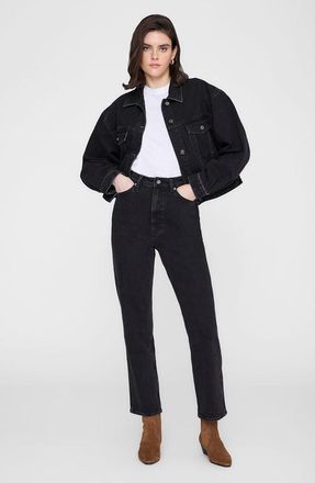 Anine Bing Quincy Jacket in Vintage Black at Nordstrom, Size X-Small