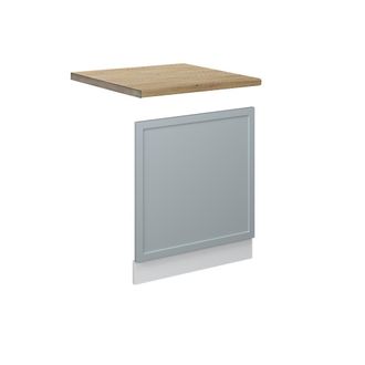Vicco Panel Frontal Fame-line, Azul Claro-gris, 60 Cm, Et Roble