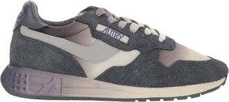 Autry Grey Logo Reelwind Sneakers