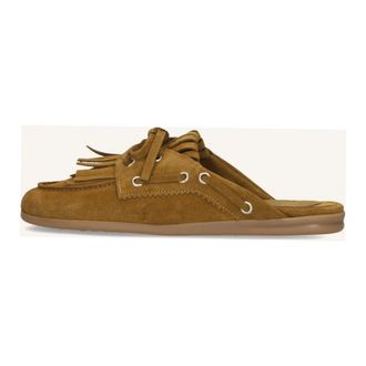 Stefano Lauran Schoenen, Dames, Bruin, 41 EU, Linnen, Gm 11 Mules