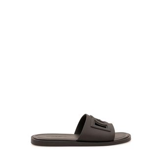 Dolce & Gabbana Rubber Beachwear Slippers - Heren - Sandalen - Zwart - 41 EU - Schoenen