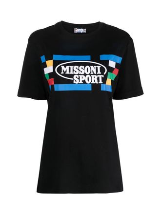 Missoni T-shirt met sportlogo