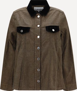 Ganni Neppy denim Overshirt Female 38