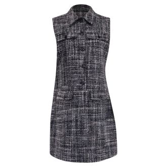 Theory Military Mini Dress in Grey Wool