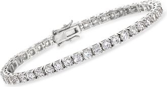 Ross-Simons CZ Tennis Bracelet in Sterling Silver