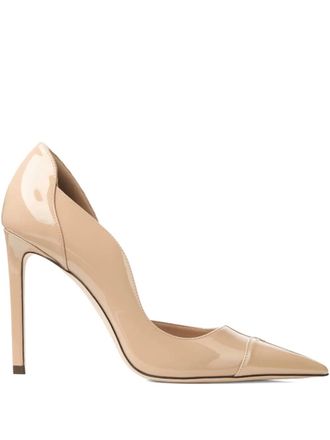 Jimmy Choo London 100mm Brigitte pointed pumps - Neutrals