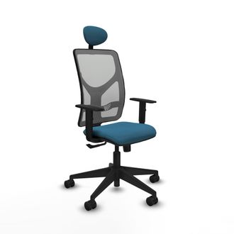 Piqueras y Crespo Silla De Oficina Con Cabecero Motilla Piqueras Y Crespo 1d066n1 Gris Verde Petr&oacute;leo