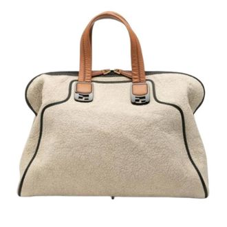 Fendi Pre-owned Leather fendi-bags - Dames - Pre-owned - Beige - Maat: ONE Size Leer