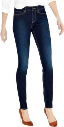 Levi's 711 Mid Rise Skinny Denim Jeans In Blue