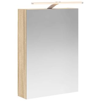 vidaXL Armario Con Espejo De Ba&ntilde;o Roble Sonoma 50 X 14,5 X 70 Cm Vidaxl