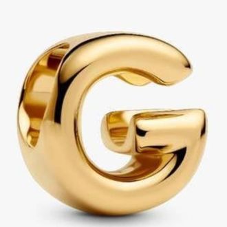 Pandora 14K Gold-Plated Letter G Alphabet Charm