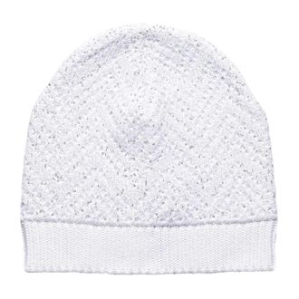 Missoni Tricot Beanie - Dames - Hoeden - Grijs - ONE Size - Katoen - Accessoires