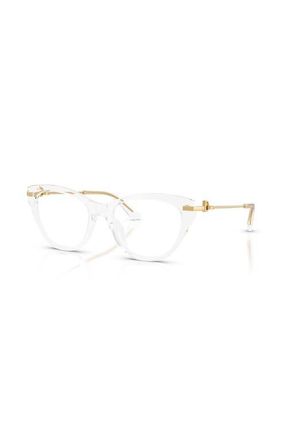 Dolce & Gabbana 53mm Butterfly optical glasses in Transparent at Nordstrom