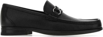 Ferragamo Grandioso Loafers - Heren - Loafers - Zwart - 39 1/2 EU - Leer - Schoenen