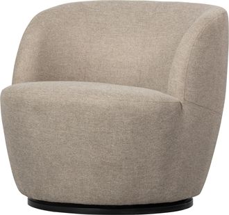 De Eekhoorn Drehbarer Design Sessel Serro, Strukturstoff Sand